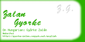 zalan gyorke business card